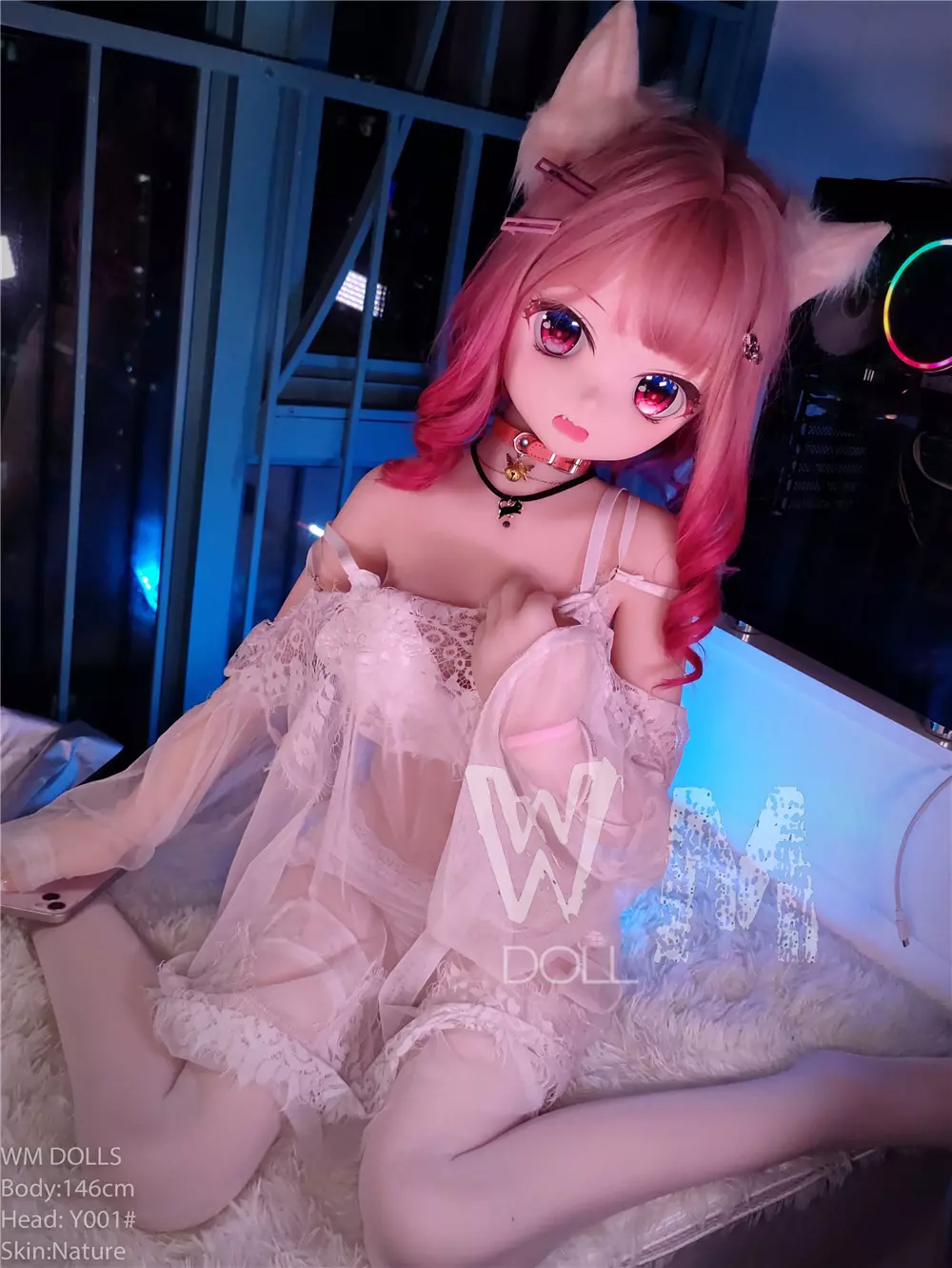 WM S-TPE 146cm Anime TPE Sex Doll with PVC Head #Y001